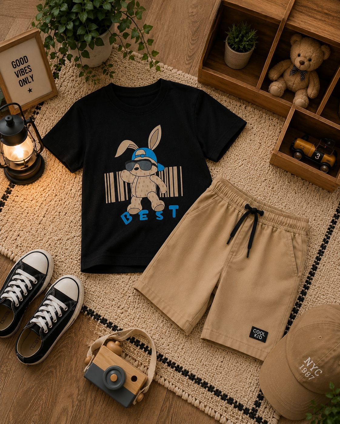 QQQ تیشرت تک طرح خرگوش - Image 1